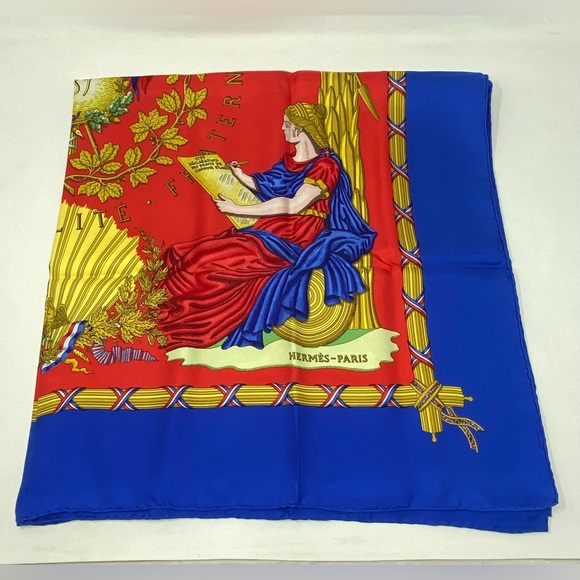 Hermes Vinatge Scarf 1789 Carre 90 By Joachim Metz - Picture 6 of 16